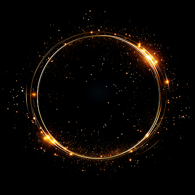 JPG 편집이미지 선 프레임 사람없음 빛 반짝임 검은색 금색 원형 디지털합성 써클 편집소스 이미지편집 편집실사 AI컴퓨터그래픽 AI콘텐츠 도형 컬러 모션 CG 파일형식