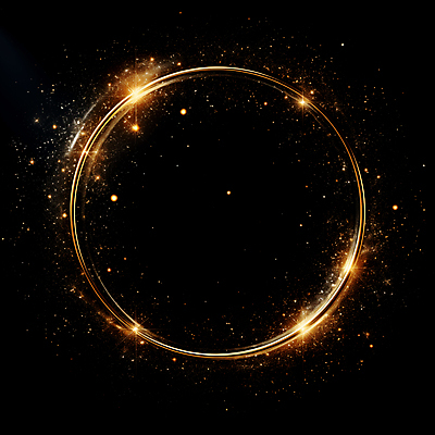 JPG 편집이미지 선 프레임 사람없음 빛 반짝임 검은색 금색 원형 디지털합성 써클 편집소스 이미지편집 편집실사 AI컴퓨터그래픽 AI콘텐츠 도형 컬러 모션 CG 파일형식