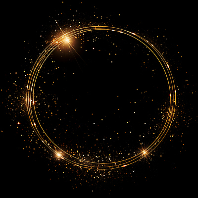 JPG 편집이미지 선 프레임 사람없음 빛 반짝임 검은색 금색 원형 디지털합성 써클 편집소스 이미지편집 편집실사 AI컴퓨터그래픽 AI콘텐츠 도형 컬러 모션 CG 파일형식