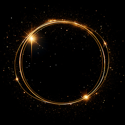 JPG 편집이미지 선 프레임 사람없음 빛 반짝임 검은색 금색 원형 디지털합성 써클 편집소스 이미지편집 편집실사 AI컴퓨터그래픽 AI콘텐츠 도형 컬러 모션 CG 파일형식