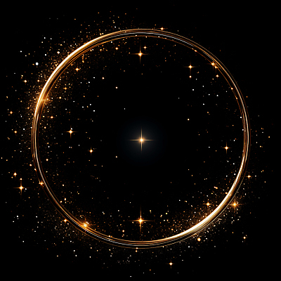 JPG 편집이미지 선 프레임 사람없음 빛 반짝임 검은색 금색 원형 디지털합성 써클 편집소스 이미지편집 편집실사 AI컴퓨터그래픽 AI콘텐츠 도형 컬러 모션 CG 파일형식