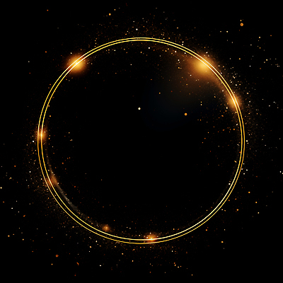 JPG 편집이미지 선 프레임 사람없음 빛 반짝임 검은색 금색 원형 디지털합성 써클 편집소스 이미지편집 편집실사 AI컴퓨터그래픽 AI콘텐츠 도형 컬러 모션 CG 파일형식