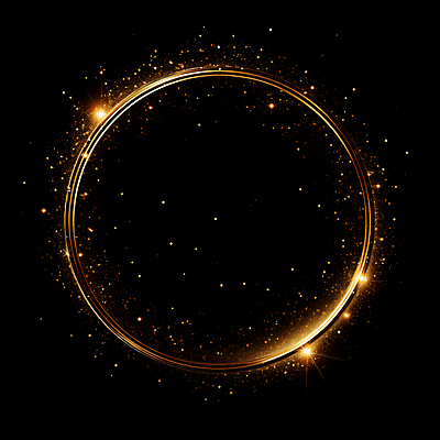 JPG 편집이미지 선 프레임 사람없음 빛 반짝임 검은색 금색 원형 디지털합성 써클 편집소스 이미지편집 편집실사 AI컴퓨터그래픽 AI콘텐츠 도형 컬러 모션 CG 파일형식