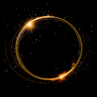JPG 편집이미지 선 프레임 사람없음 빛 반짝임 검은색 금색 원형 디지털합성 써클 편집소스 이미지편집 편집실사 AI컴퓨터그래픽 AI콘텐츠 도형 컬러 모션 CG 파일형식