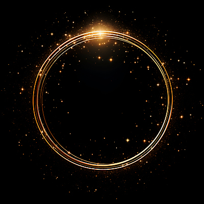 JPG 편집이미지 선 프레임 사람없음 빛 반짝임 검은색 금색 원형 디지털합성 써클 편집소스 이미지편집 편집실사 AI컴퓨터그래픽 AI콘텐츠 도형 컬러 모션 CG 파일형식