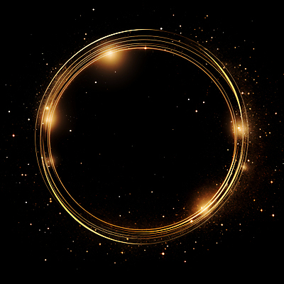 JPG 편집이미지 선 프레임 사람없음 빛 반짝임 검은색 금색 원형 디지털합성 써클 편집소스 이미지편집 편집실사 AI컴퓨터그래픽 AI콘텐츠 도형 컬러 모션 CG 파일형식