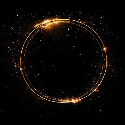 JPG 편집이미지 선 프레임 사람없음 빛 반짝임 검은색 금색 원형 디지털합성 써클 편집소스 이미지편집 편집실사 AI컴퓨터그래픽 AI콘텐츠 도형 컬러 모션 CG 파일형식