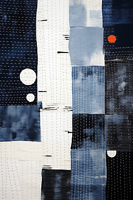 JPG 도형 백그라운드 일러스트 추상 사람없음 파란색 빈티지 디지털합성 스티치 편집소스 국내일러스트 AI일러스트 AI콘텐츠 컬러 컨셉 무늬 바느질 파일형식