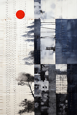 JPG 도형 백그라운드 일러스트 추상 사람없음 파란색 빈티지 디지털합성 스티치 편집소스 국내일러스트 AI일러스트 AI콘텐츠 컬러 컨셉 무늬 바느질 파일형식