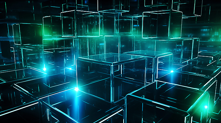 JPG 편집이미지 선 미래 사람없음 초록색 빛 디지털 사각형 큐브 디지털합성 네온 지오메트릭 편집소스 이미지편집 편집실사 AI컴퓨터그래픽 AI콘텐츠 도형 컬러 컨셉 CG 파일형식