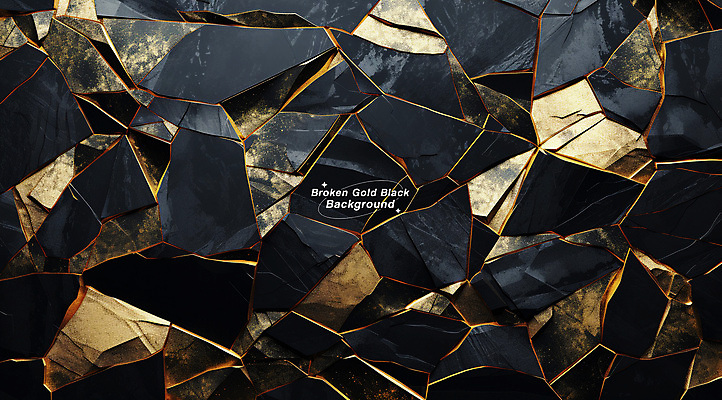 PSD 편집이미지 백그라운드 사람없음 검은색 금색 돌_바위 화려 황금 카피스페이스 이미지편집 컬러 컨셉 공백 파일형식
