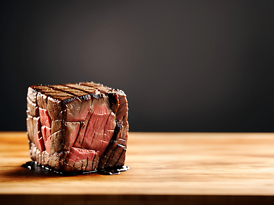 JPG 편집이미지 음식 육류 스테이크 사람없음 신선 소스 큐브 디지털합성 덩어리 나무도마 편집소스 편집실사 AI컴퓨터그래픽 AI콘텐츠 식재료 도마 서양음식 목재 양념 CG 파일형식