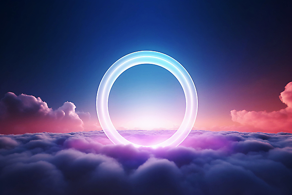 JPG 구름 편집이미지 백그라운드 프레임 사람없음 빛 원형 신비 테두리 네온 이미지편집 편집실사 AI컴퓨터그래픽 AI콘텐츠 자연요소 도형 컨셉 CG 파일형식