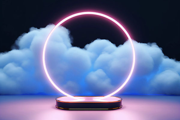 JPG 구름 편집이미지 백그라운드 프레임 사람없음 빛 원형 신비 테두리 네온 단상 포디움 이미지편집 편집실사 AI컴퓨터그래픽 AI콘텐츠 자연요소 도형 컨셉 무대 CG 파일형식