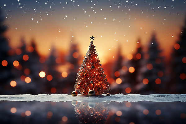 JPG 편집이미지 백그라운드 크리스마스 겨울 사람없음 크리스마스트리 눈 분위기 보케 빛망울 오너먼트 편집실사 AI포토 AI콘텐츠 자연요소 계절 기념일 컨셉 크리스마스장식 날씨 빛 CG 파일형식