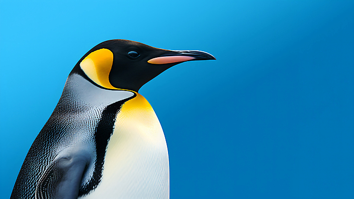 JPG 편집이미지 한마리 백그라운드 사람없음 펭귄 편집실사 AI포토 AI콘텐츠 1 조류 CG 파일형식