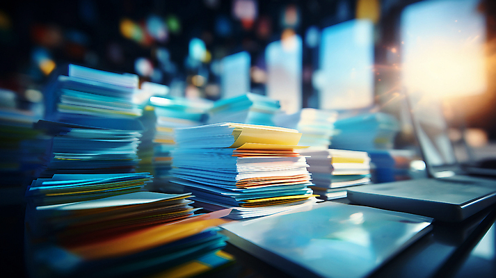 JPG 편집이미지 비즈니스 근접촬영 사람없음 노트북 사무실 햇빛 쌓기 자료 정보 스마트 문서 빛망울 편집실사 AI포토 AI콘텐츠 뷰포인트 컨셉 모션 전자제품 빛 태양 CG 파일형식