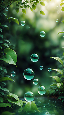 JPG 식물 편집이미지 잎 자연 사람없음 초록색 환경 깨끗함 물방울 그린에너지 숲 에코 이미지편집 편집실사 AI컴퓨터그래픽 AI콘텐츠 컬러 컨셉 에너지 CG 생태계 파일형식