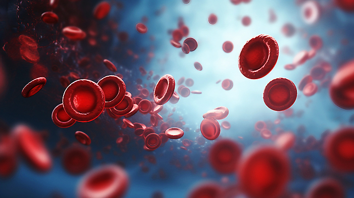 JPG 편집이미지 백그라운드 의학 사람없음 빨간색 흐름 혈액 혈관 적혈구 편집실사 AI컴퓨터그래픽 AI콘텐츠 컬러 컨셉 장기_의학 CG 혈구 파일형식