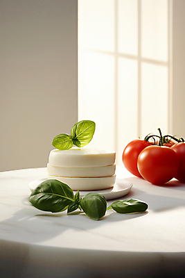 JPG 편집이미지 음식 토마토 요리 사람없음 신선 디지털합성 바질 모짜렐라치즈 카프레제 편집실사 AI포토 AI콘텐츠 채소 치즈 샐러드 CG 파일형식