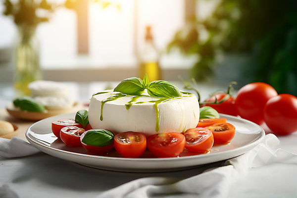 JPG 편집이미지 음식 토마토 요리 사람없음 신선 디지털합성 바질 모짜렐라치즈 카프레제 편집실사 AI포토 AI콘텐츠 채소 치즈 샐러드 CG 파일형식