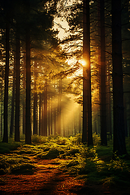 JPG 나무 편집이미지 자연 사람없음 빛 고요 숲 디지털합성 편집실사 AI포토 AI콘텐츠 식물 CG 생태계 파일형식