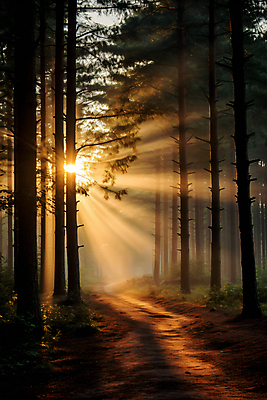 JPG 나무 편집이미지 자연 사람없음 빛 고요 숲 디지털합성 편집실사 AI포토 AI콘텐츠 식물 CG 생태계 파일형식