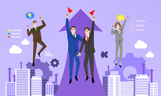 전신 구름 여자 남자 화살표 말풍선 일러스트 회사 응원 성공 협력 함께함 들기 정장 여러명 성인 건물 점프 보라색 파이팅 깃발 비즈니스맨 비즈니스우먼 동료 체크표시 톱니바퀴 퍼즐조각 상승 성인만 국내일러스트 AI파일 자연요소 건축물 옷 컬러 조각 다수 컨셉 비즈니스 관계 모션 사람 직장인 퍼즐 확인 파일형식 벡터