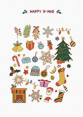 PSD 열매 리본 잎 크리스마스 일러스트 산타모자 눈꽃 사람없음 선물상자 크리스마스트리 산타클로스 달 얼굴모양 벽난로 손그림 비니 크리스마스양말 알전구 엘리먼트 지팡이사탕 징글벨 호랑가시나무열매 오너먼트 아기자기 국내일러스트 자연요소 모양 식물 모자_잡화 기념일 얼굴 컨셉 크리스마스장식 전구 양말 눈_날씨 사탕 선물 상자 종 파일형식