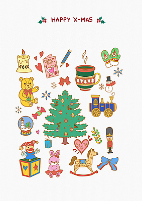 PSD 리본 크리스마스 일러스트 초 눈사람 눈꽃 사탕 사람없음 컵 장난감 크리스마스트리 연필 곰인형 기차 하트 피에로 편지 손그림 토끼인형 병정 스노글로브 기차모형 깜짝상자 나무목마 엘리먼트 아기자기 손모아장갑 국내일러스트 모양 식기 기념일 인형 육상교통 장갑 컨셉 학용품 디저트 대중교통 눈_날씨 장식 상자 필기구 모형 토끼 목마 파일형식