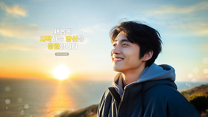 PSD 편집이미지 남자 밝음 한명 미소 웃음 상반신 청년 성인 햇빛 태양 일출 희망 올려보기 새해인사 긍정 긍정적 의료성형뷰티 청년남자한명만 성인남자한명만 2024년 갑진년 이미지편집 자연요소 1 감정 컨셉 모션 새해 표정 사람 노을 인사 연도 남자한명만 성인남자만 청년남자만 파일형식