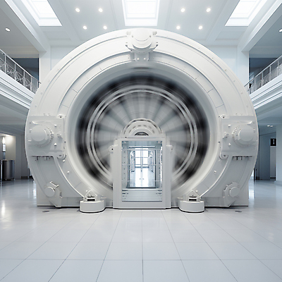 JPG 편집이미지 디자인 조명 사람없음 문 공간 흰색 디지털합성 보안 심플 금고 메카닉 편집소스 편집실사 AI컴퓨터그래픽 AI콘텐츠 컬러 안전 CG 파일형식