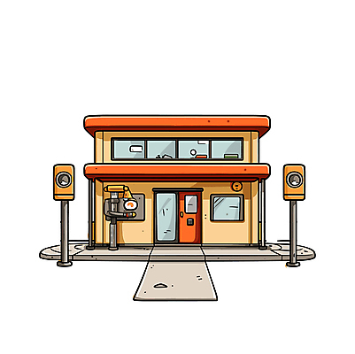 나무 가로등 일러스트 부동산 주택 사람없음 건물 만화 디지털합성 카툰스타일 국내일러스트 AI파일 식물 건축물 공공시설 재산 파일형식 벡터