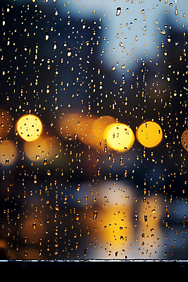 JPG 편집이미지 백그라운드 창문 사람없음 도시 빗방울 보케 빛망울 블러효과 편집실사 AI포토 AI콘텐츠 빛 비_날씨 CG 블러 파일형식 효과