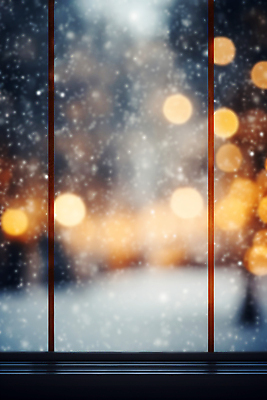 JPG 편집이미지 백그라운드 창문 사람없음 흰색 눈 보케 빛망울 블러효과 편집실사 AI포토 AI콘텐츠 자연요소 컬러 날씨 빛 CG 블러 파일형식 효과