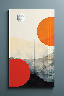 JPG 편집이미지 디자인 포스터 자연 추상 풍경 사람없음 달 원형 모던 질감 미니멀 편집실사 AI포토 AI콘텐츠 자연요소 도형 무늬 CG 생태계 파일형식