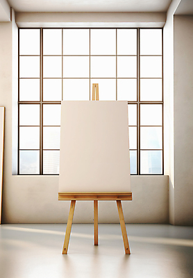 JPG 편집이미지 창문 실내 미술 사람없음 미술도구 이젤 캔버스 카피스페이스 편집실사 AI포토 AI콘텐츠 문화예술 내부 공백 CG 오브젝트 파일형식