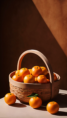 JPG 편집이미지 잎 겨울 오렌지 귤 사람없음 쌓기 바구니 주황색 담기 편집실사 AI포토 AI콘텐츠 식물 계절 컬러 과일 모션 CG 파일형식