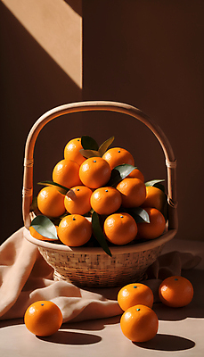 JPG 편집이미지 잎 겨울 오렌지 귤 사람없음 쌓기 바구니 주황색 담기 편집실사 AI포토 AI콘텐츠 식물 계절 컬러 과일 모션 CG 파일형식