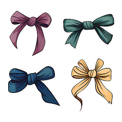 PSD 리본 일러스트 사람없음 장식 세트 오브젝트 매듭 꾸미기 국내일러스트 파일형식