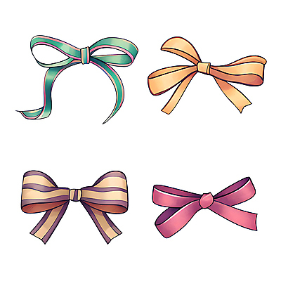 PSD 리본 일러스트 사람없음 장식 세트 오브젝트 매듭 꾸미기 국내일러스트 파일형식