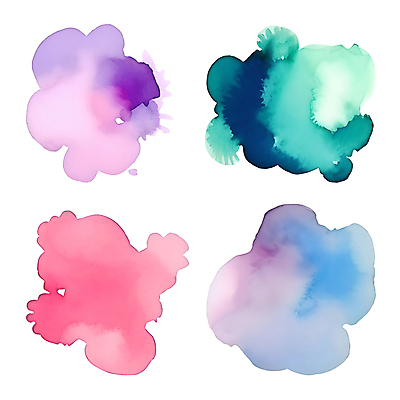 PSD 일러스트 자국 수채화 사람없음 세트 컬러풀 물감 얼룩 분위기 오브젝트 번짐 국내일러스트 컬러 컨셉 미술도구 파일형식 효과