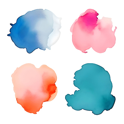 PSD 일러스트 자국 수채화 사람없음 세트 컬러풀 물감 얼룩 분위기 오브젝트 번짐 국내일러스트 컬러 컨셉 미술도구 파일형식 효과