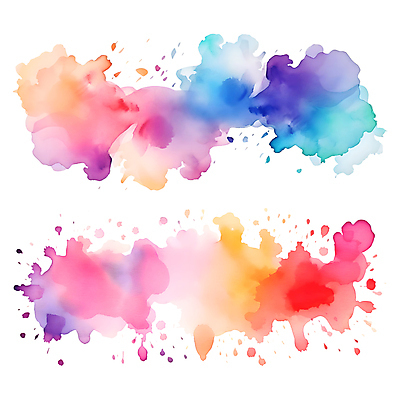 PSD 일러스트 자국 수채화 사람없음 세트 컬러풀 물감 얼룩 분위기 오브젝트 번짐 국내일러스트 컬러 컨셉 미술도구 파일형식 효과