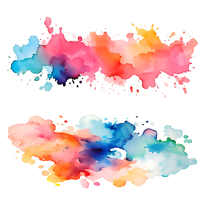 PSD 일러스트 자국 수채화 사람없음 세트 컬러풀 물감 얼룩 분위기 오브젝트 번짐 국내일러스트 컬러 컨셉 미술도구 파일형식 효과