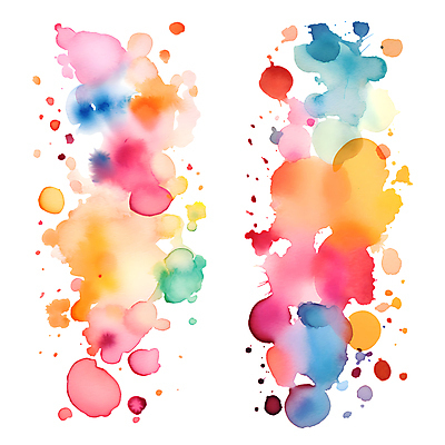 PSD 일러스트 자국 수채화 사람없음 세트 컬러풀 물감 얼룩 분위기 오브젝트 번짐 국내일러스트 컬러 컨셉 미술도구 파일형식 효과