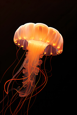 JPG 편집이미지 사람없음 바닷속 투명 분위기 자포동물 신비 해파리 수중동굴 몽환 편집실사 AI컴퓨터그래픽 AI콘텐츠 컨셉 수중 수중동물 동굴 CG 파일형식