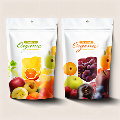 PSD 편집이미지 과일 사람없음 신선 유기농 패키지 파우치 이미지편집 웰빙 가방 파일형식