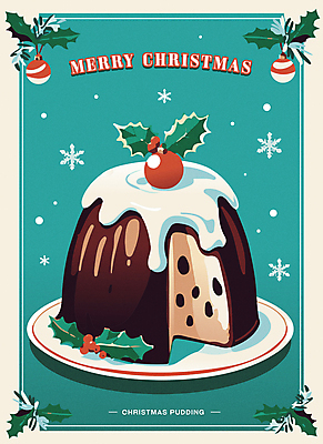 포스터 크리스마스 겨울 일러스트 디저트 프레임 이벤트 사람없음 분위기 크림 오브젝트 푸딩 오너먼트 국내일러스트 AI파일 계절 기념일 음식 컨셉 크리스마스장식 파일형식 벡터