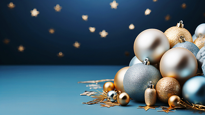 JPG 편집이미지 별 크리스마스장식 크리스마스 사람없음 장식볼 금색 화려 디지털합성 오너먼트 카피스페이스 편집소스 편집실사 AI포토 AI콘텐츠 자연요소 기념일 컬러 컨셉 장식 공백 CG 파일형식